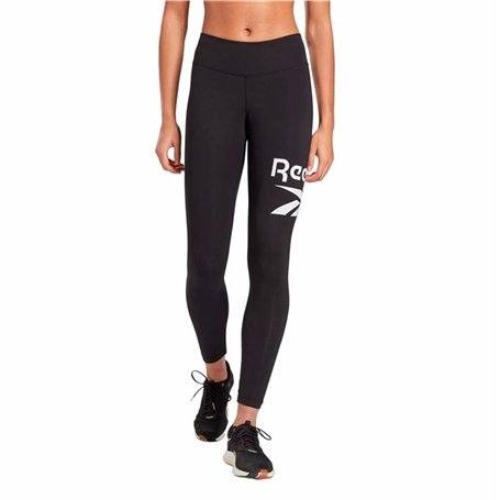 Leggings de Sport pour Femmes Reebok Identity Bl Cotton Noir