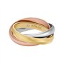 Fossil JF048079986 Harlow Bague pour femme en acier inoxydable tricolore