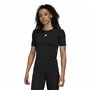 T-shirt à manches courtes femme Adidas Techfit Noir