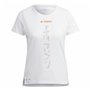 T-shirt à manches courtes femme Adidas Agr Shirt Blanc