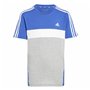 T shirt à manches courtes Enfant Adidas 3S Tib Bleu