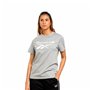 T-shirt à manches courtes femme Reebok Identity Big Logo Gris Gris clair