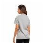 T-shirt à manches courtes femme Reebok Identity Big Logo Gris Gris clair