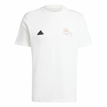 T-shirt à manches courtes homme Adidas House Of Tiro Summer Graphic Blanc