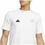 T-shirt à manches courtes homme Adidas House Of Tiro Summer Graphic Blanc