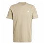 T-shirt à manches courtes homme Adidas Seasonal Essentials Melange Beige