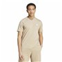 T-shirt à manches courtes homme Adidas Seasonal Essentials Melange Beige