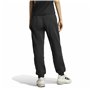 Pantalon de sport long Adidas Signature Graphic Print Fleece Loose Noir Femme
