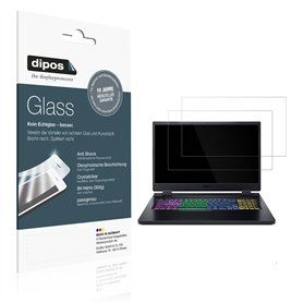 dipos I 2x Protection ecrán compatible avec Acer Nitro 5 Gaming AN517-55 Verre souple Film Protecteur 9H