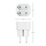 deleyCON Multiprise Intérieur Câble Électrique Euro Adaptateur de Courant & Fiche Euro 2x Euro Femelle 2,5A Intérieur Max. 1100W