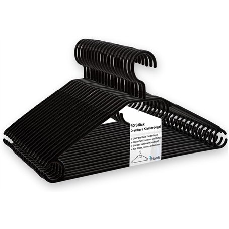 Lot de 50 cintres noirs