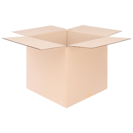verpacking Lot de 5 cartons pliants - 500 x 500 x 500 mm - Marron (dimensions extérieures : 505 x 505 x 510 mm) - KK 116 - Carto