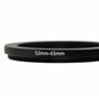 vhbw Bague d'adaptation de Filtre Step-Down de 52 mm vers 43 mm pour Objectif d'appareil Photo - Réducteur, métal, Noir