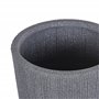 Cache-pot Pot à Plantes Rond 31 cm Gris Résistant aux Intempéries Parfait pour Intérieur et Extérieur au Style Moderne et Scandi