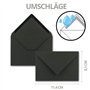 3 cm - 240 g/m² - Noir avec envelop