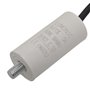 Lumonic Condensateur de démarrage avec Fil 25cm I 1µF 450V I 26x55mm I 1uF I Condensateur de moteur avec boîtier en plastique I