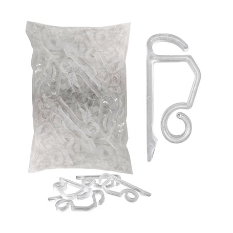 Lot de 24 crochets de gouttière de toit pour accrocher les guirlandes lumineuses – Support pour guirlande lumineuse