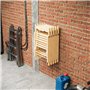 QLS Support mural en acier pour chaises de jardin pliantes - Noir