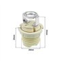 EMSea Lot de 3 supports de lampe G9 avec support G9 fileté en céramique halogène avec anneau G9 pour lampes halogènes LED CFL