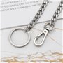 EMSea 1 Pièce Porte-clés Long en Acier Inoxydable Chaîne de Pantalon Portefeuille Chaîne à Pression pour Chapeau de Vélo Décorat