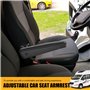 Gokelomg Voiture Accoudoir Réglable Universel Siège de Voiture pour Pièces d'Auto de Camion de Rv A
