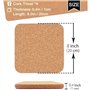 PRATYAHARA Coussin Carré Épais en Liège Haute Densité pour Plats Chauds, 8 Pouces Résistant à la Chaleur