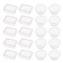 eMagTech 20pcs Couvercle d'interrupteur à Bascule en Silicone Souple Étanche Rond et Carré Capuchon Protecteur pour Bateau Inter
