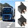 eMagTech 2 Pièces Relais Automobile Robuste à 5 Broches 12 V 80 A JD2912-1Z-12VDC Relais Automobile Polyvalent pour Applications