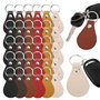 berjalan Porte-Clés en Cuir PU avec Rivets et Anneau Porte-Clés, Lot de 30. Idéal pour la Sublimation.