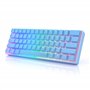 HKKB GK61 Mechanical Gaming Keyboard 60 Percent | 61 RGB Rainbow LED Backlit Programmable Keys | USB Wired | for Mac and Windows