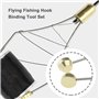 ECSiNG 2pcs Kit d'outils pour Attacher la Pêche à la Mouche Dispositif d'enroulement Tête de Balle avec Dispositif de Filetage A