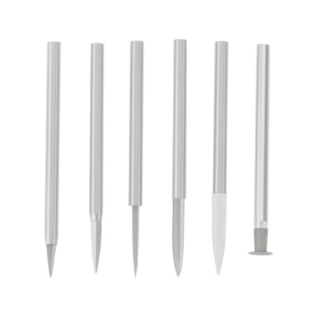 Briny River 6pcs Forets à Bois à Tige de 3 Mm Compatible avec D-Remel Accessoires de Forets à Graver pour Outils Rotatifs