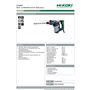 HIKOKI 51223256 - Marteau combiné électrique SDS-Plus 720W 3.2J 800 tr/min 4000imp avec butée de profondeur et boîtier DH28PCZ N