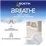 Bostik Breathe Lot de 4 tablettes de recharge pour déshumidificateur sans colorant et sans parfum, couvre des surfaces jusqu'à 2