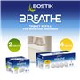 Bostik Breathe Lot de 4 tablettes de recharge pour déshumidificateur sans colorant et sans parfum, couvre des surfaces jusqu'à 2