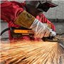 DeWalt DWE4357-QS Meuleuse 1700W 125mm - vitesse variable Brushless - interrupteur glissière, Noir/Jaune