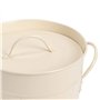 Harbour Housewares Le Compost Industriel Bin - Style Vintage de Cuisine en Acier de Stockage Bucket - Amovible intérieure - Crèm