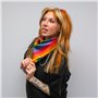 TRIXES Bandena arc-en-Ciel - Cadeaux arc-en-Ciel -LGBTQA+ - Bandana de Coton - Neckerchief Multicolore - Accessoires de Fierté –