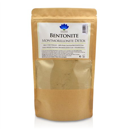 Argile bentonite – Paquet de 500 g – Détox pur calcium bentonite