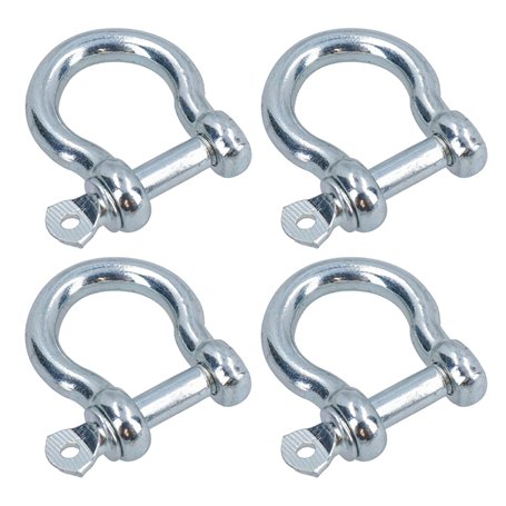 Lot de 4 manilles galvanisées de 6 mm pour bateau