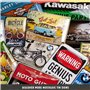 Nostalgic-Art Plaque Vintage, Harley-Davidson – Route 66 Road King – Idée de Cadeau pour Fans de Moto, en métal, Déco Design Ret