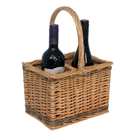 Red Hamper Panier de Rouge Unisexe 2 cuits à la Vapeur en Osier pour Gourde