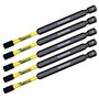 5 x SabreCut SCRH589_5 89 mm H5 Hex Magnétique Impact Tournevis Embouts Set Single End Heavy Duty Compatible avec Dewalt Milwauk