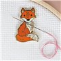 Caterpillar Cross Stitch Porte-aiguilles magnétique Fox pour point de croix