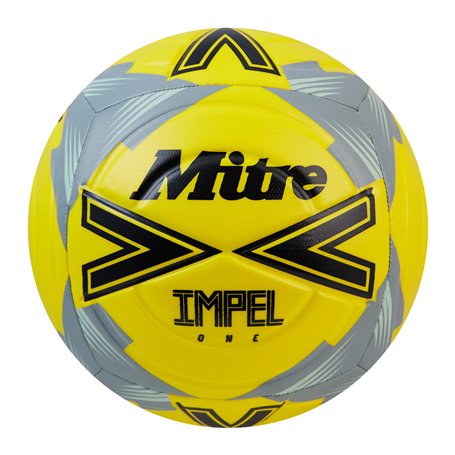 Mitre Impel One 2024 Lot de 5 ballons de football Jaune/noir/gris