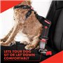 Ezydog Ceinture de sécurité pour voiture et adaptable au harnais Noir