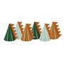 Lot de 6 Chapeaux de Fête Dinosaures 16 cm - Chapeau d'Anniversaire - Décoration d'Anniversaire - Accessoires de Costume - Vert