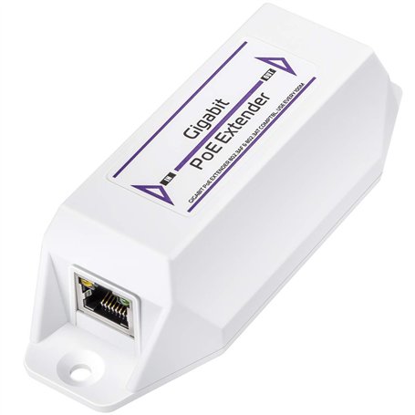 Cudy POE10 Gigabit PoE Extender 10/100/1000 Mbps 1 Canal PoE Amplificateur PoE Support Mural Chaîne de Marguerites Conforme IEEE