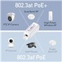 Cudy POE10 Gigabit PoE Extender 10/100/1000 Mbps 1 Canal PoE Amplificateur PoE Support Mural Chaîne de Marguerites Conforme IEEE