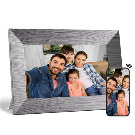 BWJBSW WiFi Cadre Photo Numérique 7 Pouces IPS Écran Tactile Cadre Photo Électronique